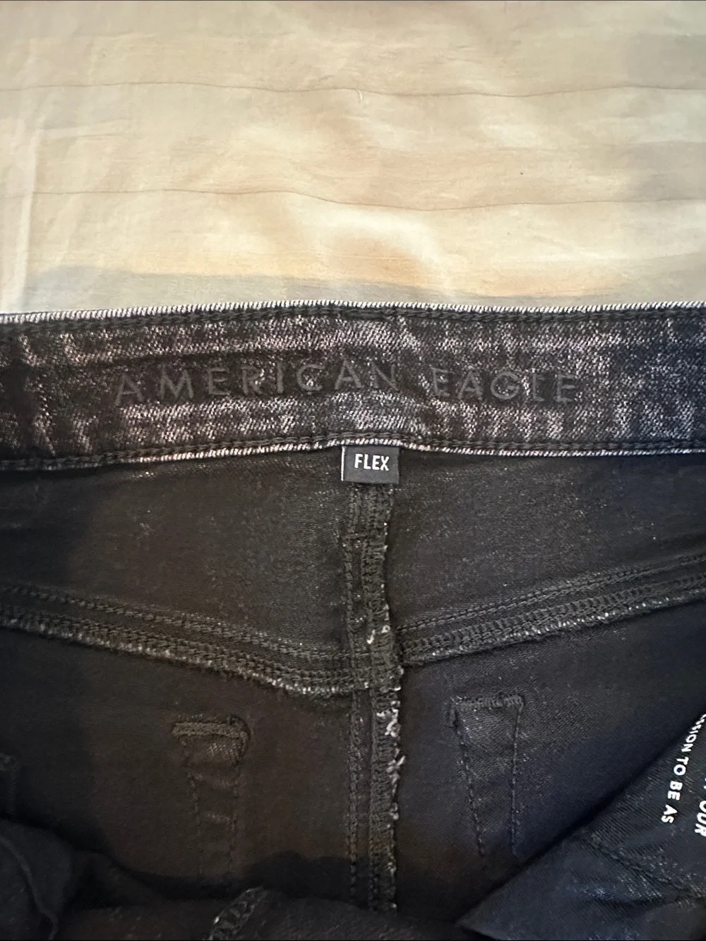 American Eagle Outfitters Black Washed Skinny Jeans